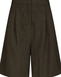 Neo Noir Nika Mini Check Shorts Brown melange Discount