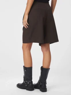 Neo Noir Nika Structure Shorts Dark brown Best