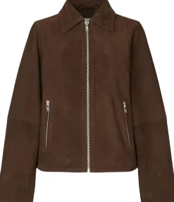 Modström Nimamd suede jacket Seal brown Best