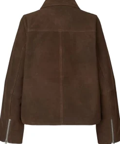 Modström Nimamd suede jacket Seal brown Best