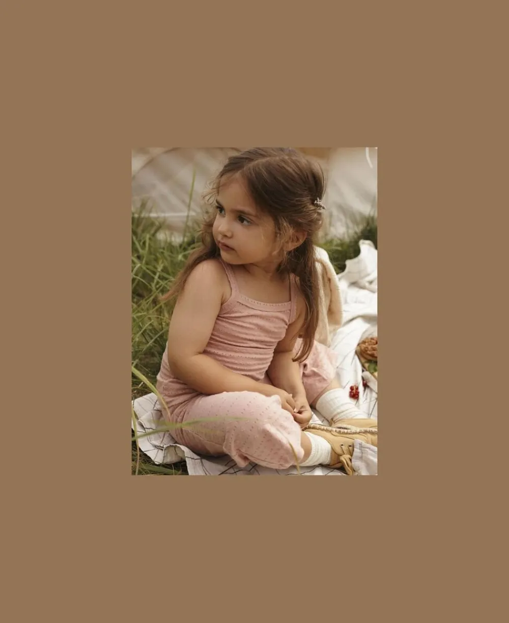 Lil' Atelier NMFJAMLA LOOSE STRAP TOP LIL Lyserød Outlet