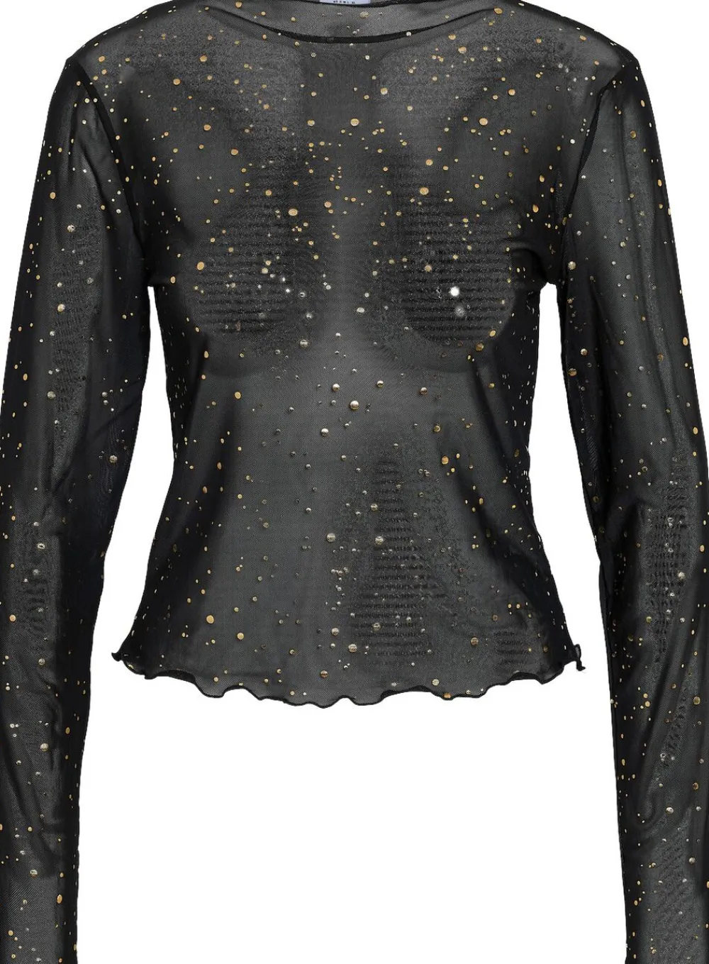 Dame Noisy may NMSTAR FOIL L/S HIGH NECK MESH JRS