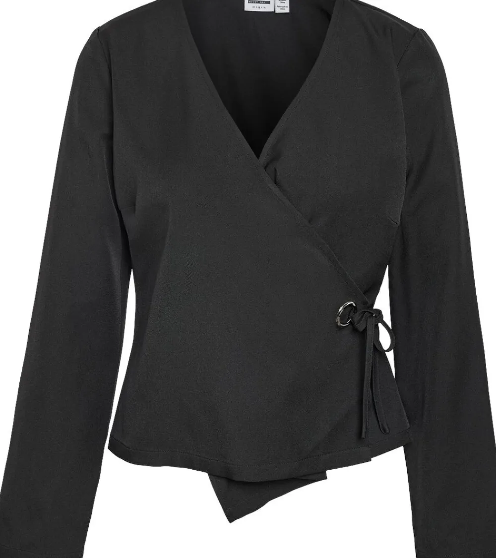 Dame Noisy may NMVICK L/S WRAP EYELET TOP