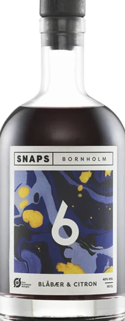 Snaps bornholm No. 6 blåbær/Citron 40%
