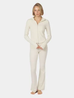 Neo Noir Nolana Zip Blouse Ivory New