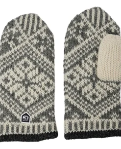 Hestra Nordic Wool Mitt Grå / offwhite Sale