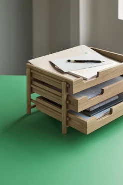 Note Letter Tray Natural>Hübsch Outlet