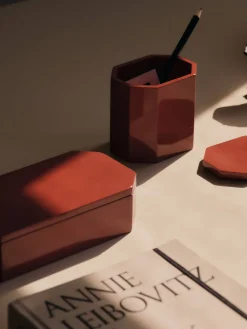 Ferm Living Nova Storage Box - 20 x 10 - Picante Red