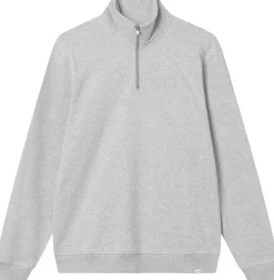 Les Deux Nørregaard Tonal Half-Zip Sweatshirt