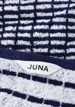 Juna Nuance Håndklæde 70x140 cm mørk blå/hvid