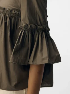 OBJIRA HOPE 3/4 RE O-NECK TOP 141><noscript><img width=