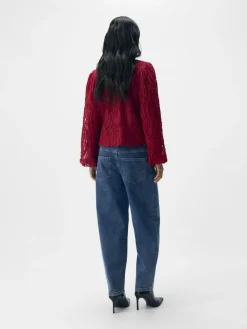 Dame Object OBJLUCIE L/S RE O-NECK TOP NOOS