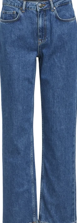 Object OBJSAVA ELLEN MW STRAIGHT JEANS NOO Medium blue denim New