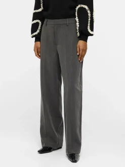 Object OBJSIGRID HW CASUAL PANT NOOS Medium grey melange Online