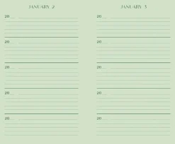 New Mags One Line a Day - Green w/Gold