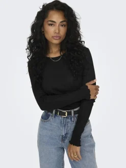 ONLY ONLCARLOTTA L/S TOP NOOS JRS Sort Online