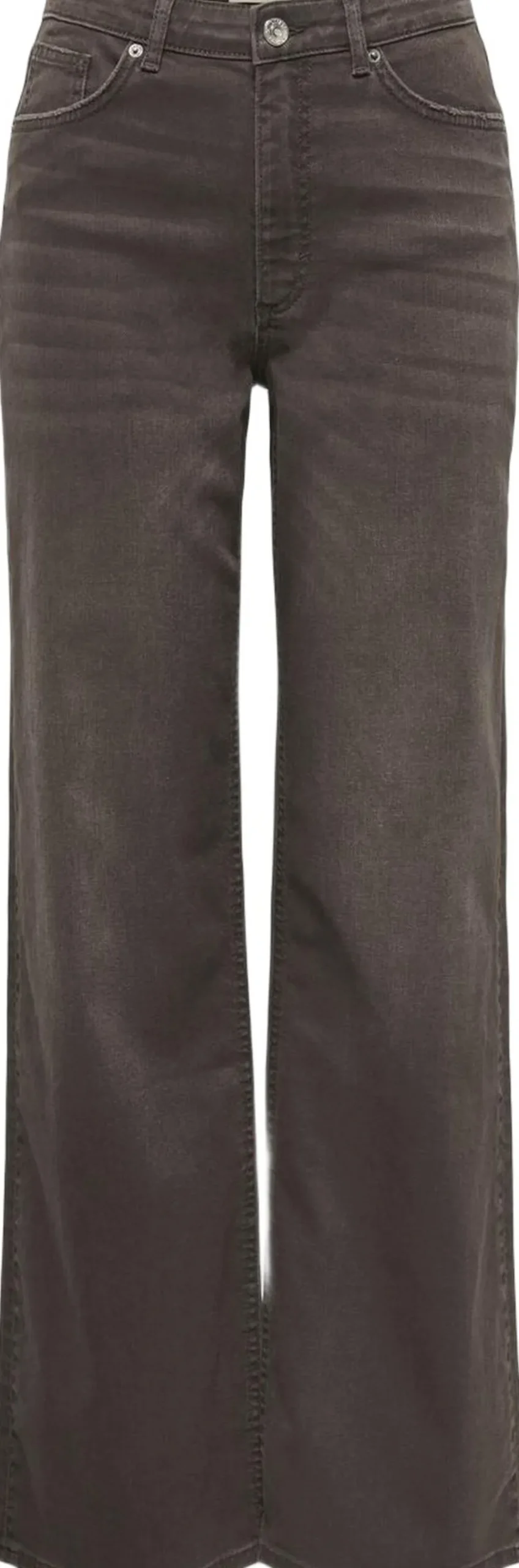 Dame ONLY ONLJUICY HW WIDE LEG BROWN DOT DNM