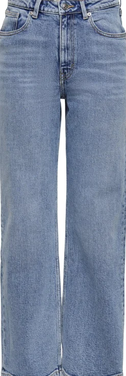 ONLY ONLJUICY LIFE HW WIDE LEG NOOS Medium blue denim/nas365 Clearance