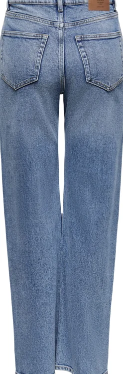 ONLY ONLJUICY LIFE HW WIDE LEG NOOS Medium blue denim/nas365 Clearance