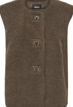 ONLY ONLWENDY TEDDY WAISTCOAT OTW Chestnut Online