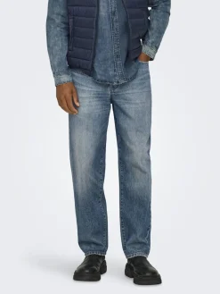 Only & Sons ONSEDGE STR MB GREEN 2341 TAI DNM N Medium blue denim Best