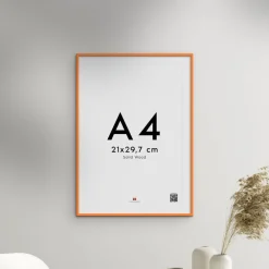 Poster & Frame Orange Wood Frame