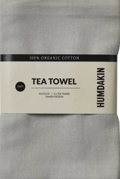 Humdakin Organic tea towel 2 pack Stone