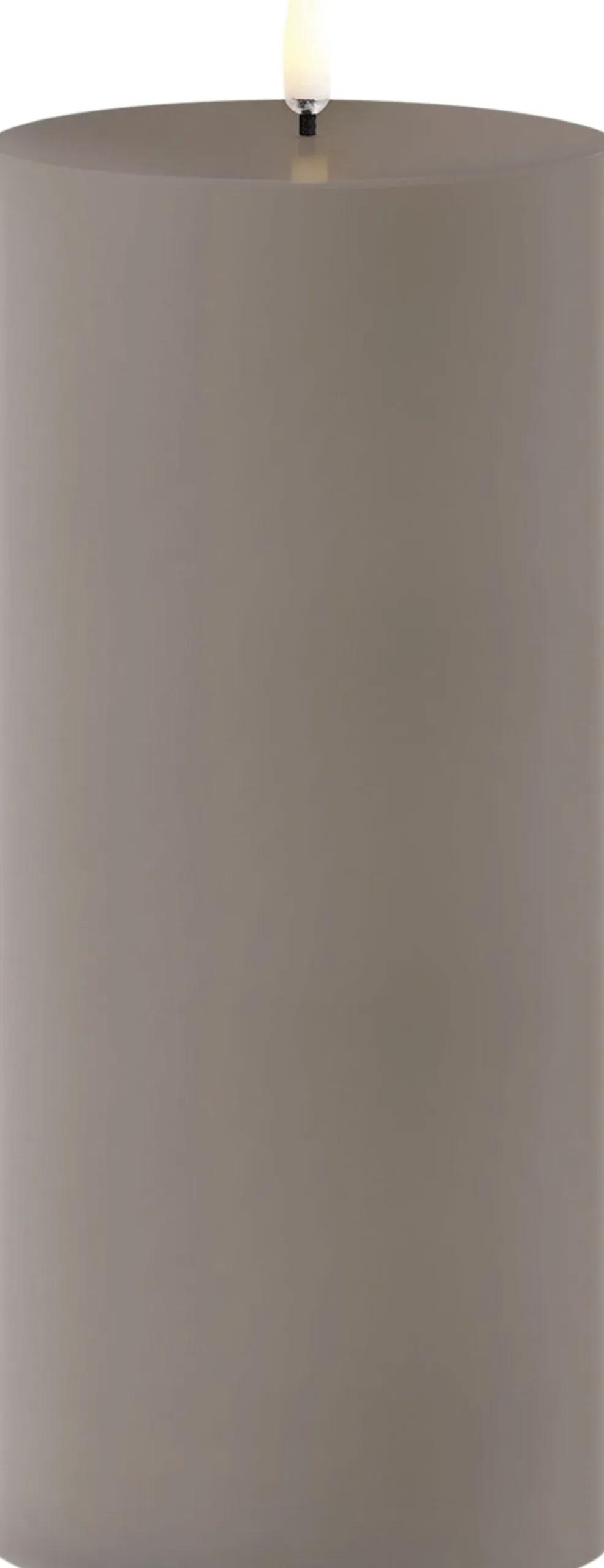 Uyuni Outdoor LED pillar candle, Sandstone, 8,4x20 cm