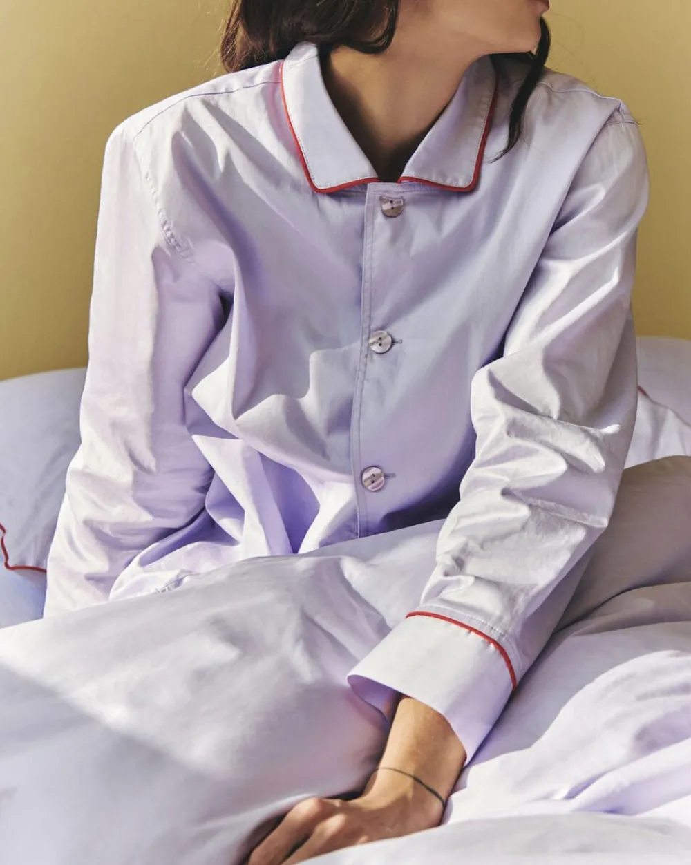 Outline Pyjama L/S Shirt-S/M-Lavend>Hay Discount