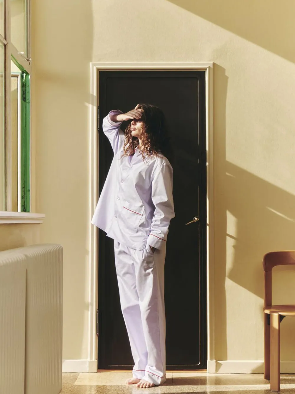 Outline Pyjama L/S Shirt-S/M-Lavend>Hay Discount