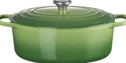 Le Creuset Oval støbejernsgryde 6,3 L Bamboo Green Best