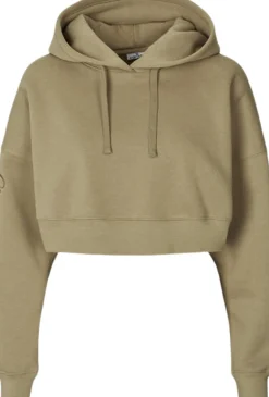 Dame Carite Oversized Crop hættetrøje