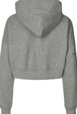 Carite Oversized Crop hættetrøje Grå Sale
