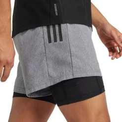 adidas OWN THE RUN 2-IN-1 SHORTS Grå Hot