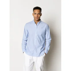 Clean Cut Copenhagen Oxford Stretch Plain L/S Light blue Hot
