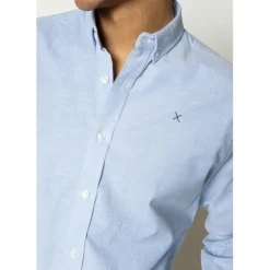 Clean Cut Copenhagen Oxford Stretch Plain L/S Light blue Hot