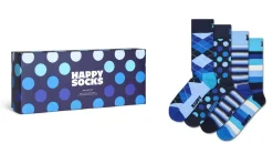 Happy Socks 4-Pack Socks Gift Set Navy Clearance