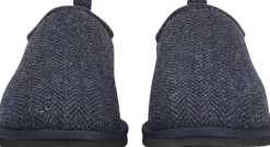 Lovelies PALPANA WOOL - CLOSED WOOL SLIPPERS WITH SHEARLING LINING Blue Discount