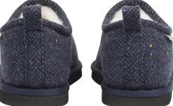 Lovelies PALPANA WOOL - CLOSED WOOL SLIPPERS WITH SHEARLING LINING Blue Discount