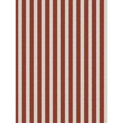 Ib Laursen Papirrulle røde striber tekstil-look 5 m/rulle