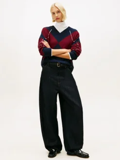 Dame Tommy Hilfiger Patent Leather Cushioned Loafers