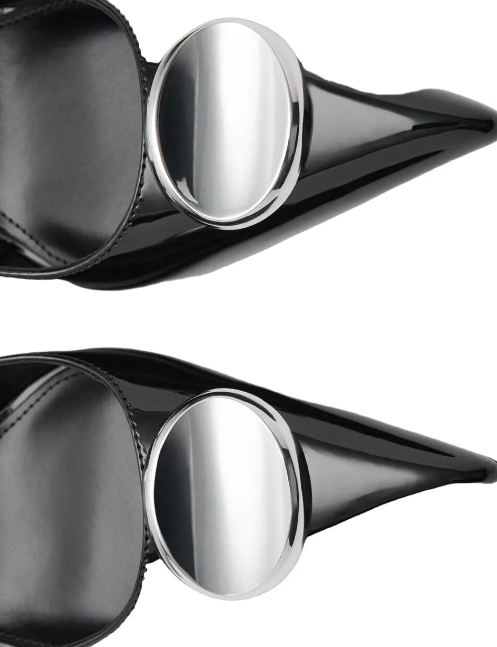 Patent leather high-heeled shoes wi>MANGO Online