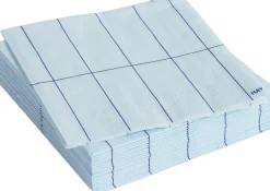 Pattern Napkins-Set of 20 Cocktail-Light blue and blue grid>Hay New