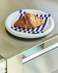 Hay Pattern Napkins-Set of 20 Dinner-Light pink and dark blue pillar strip Discount