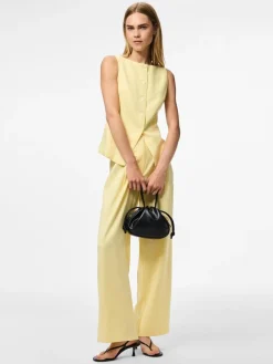 Pieces PCJOLINE HW WIDE PANT WVN D2D French vanilla