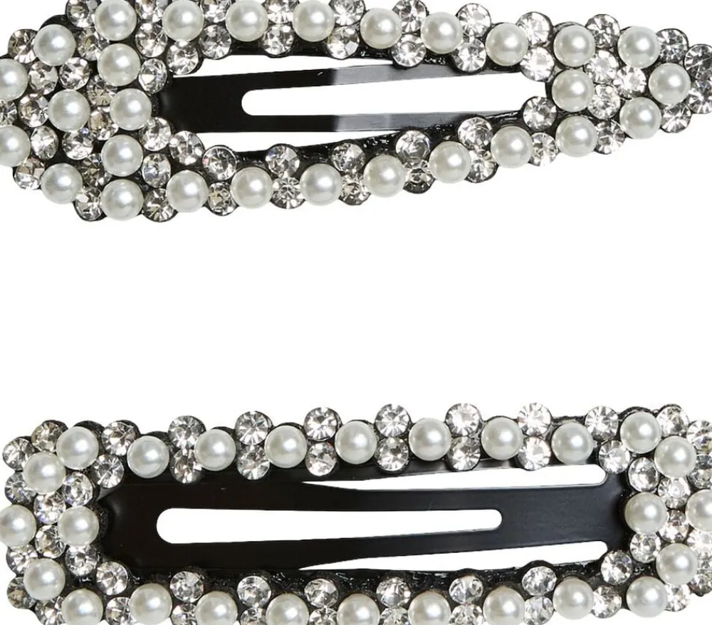 Pieces PCRILANA N HAIRCLIP 2-PACK BUNDLE Silver colour/st2 Outlet