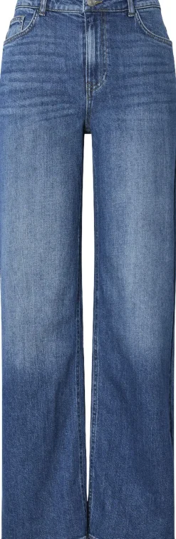 Pieces PCSILKE MW WIDE JEANS MB NOOS Blå New