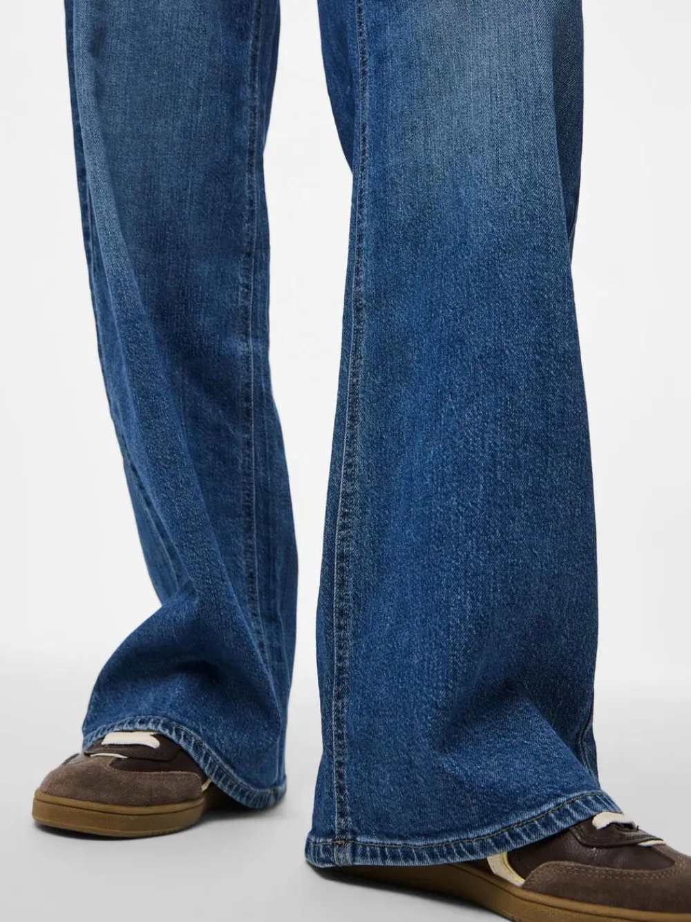 Pieces PCSILKE MW WIDE JEANS MB NOOS Blå New