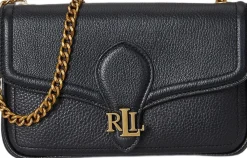 Dame Lauren Ralph Lauren Pebbled Leather Bradley Crossbody Wallet