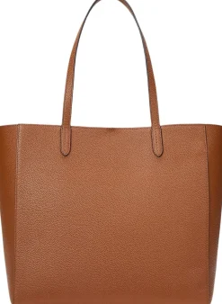 Lauren Ralph Lauren Pebbled Leather Large Cameryn Tote Bag Lauren tan Hot